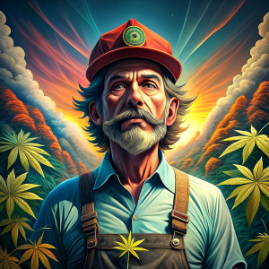 Karl Lauterbach smoking a big joint, Marijuana