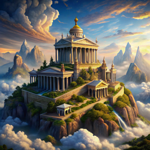  El Monte Olimpo de la mitología griega, 