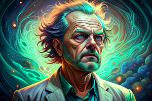 Old Jack Nicholson in the rick and morty universe
