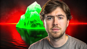 MrBeast attractive  youtube thumbnail for video , iceberg illustration 