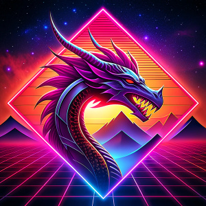 red dragon icon for videogame