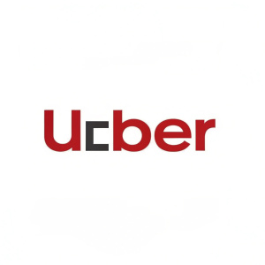 Minimalist logo design featuring the word 'Muber' in bold red font. White background, modern and sleek.