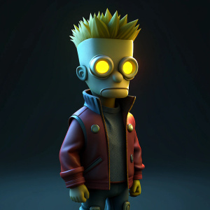 bart simpson cyberpunk