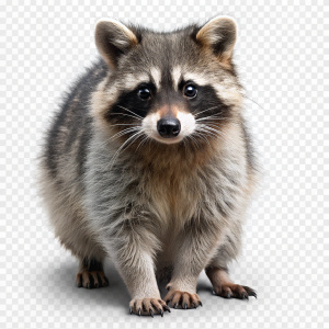 raccoon, transparent background\