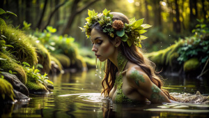 озерная нимфа вышла из воды