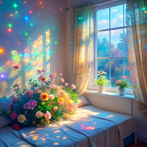   bed window real retro light pastel bed window flowers curtain The Bioluminescent  phenomenon 
very light pastel    Intensive Iridescent Acrylic Amazing light reflections super bright glitter 
