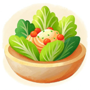 Warm turkey salad with iceberg lettuce