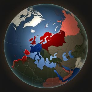 World war 1 allied powers and alliance states map