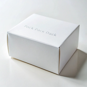 white Paper packaging box mockup white background