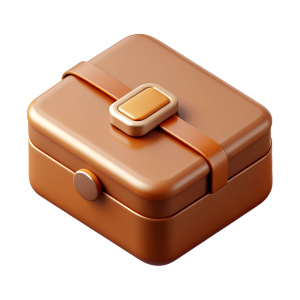 isometric flat bronze closed case