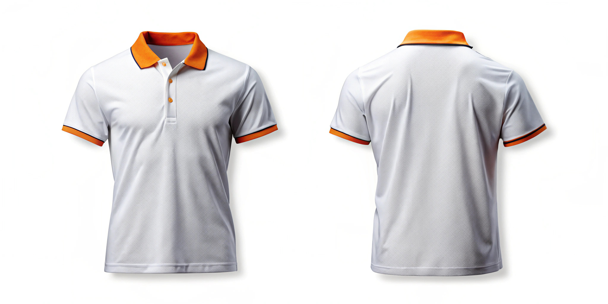 Orange and white polo shirt best sale