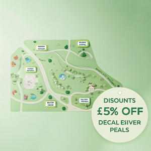 Drayton Manor Theme Park and Zoo's homepage showcasing various rides, attractions, interactive map, and current discount deals.