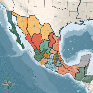 Interactive map detailing drug cartel influence in Mexico. Highlighting Sinaloa Federation and Los Zetas territories. Shows proximity to US border and Gulf of Mexico. Color-coded for easy reference.