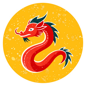 red dragon icon for videogame