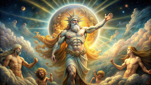 Hyperion: One of the Twelve Titans, God of Light. father of sun, moon and dawn