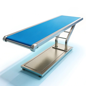 Photo swimming pool jump board  isolated on white background
