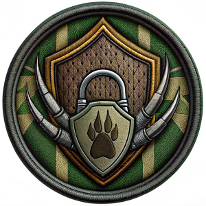 claw, lock clutches
 boundary military operation patch