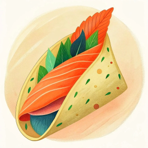 tortilla with salmon