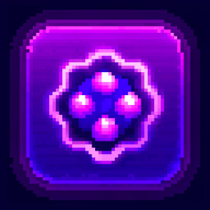 Generate mobile application icon for ChatGPT, also you can generate image in this app in dark mode use purple color