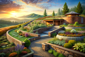 Construction of a high earthen hill at the dacha: selection of plants and design