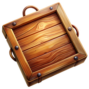 square wooden plank, wooden amulet, China
