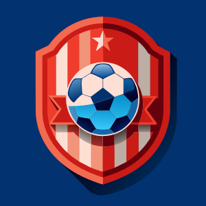 soccer craft icon, vector style, solid white background, vector style