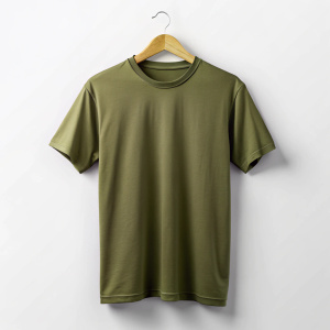 olive green oversized t shirt mock up