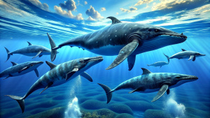 whales in the ocean