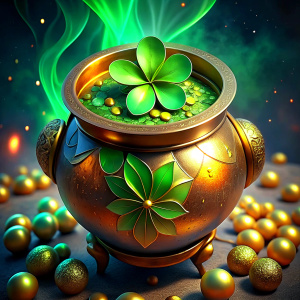 Saint Patrick's daySaint Patrick's day treboles duende olla de oro fondo blanco