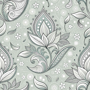 minimalist doodles for  modern saree seamless pattern tile, silver background