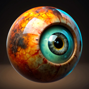 ultra realistic eye shaped billiard ball number13