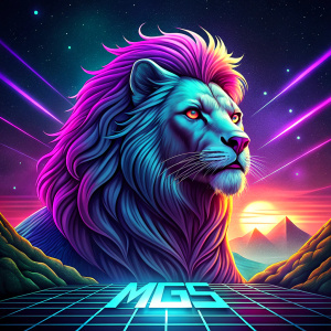 a lion on the cover and its side that says the word "MGS".