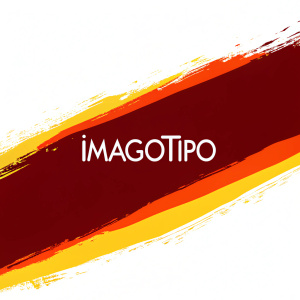 Imagotipo logo design. Simple, elegant branding with pastel colors. Sans-serif font for the name. Thin line beneath the text