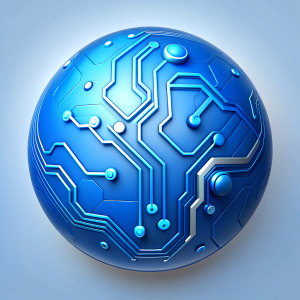 global blue circuit board  background