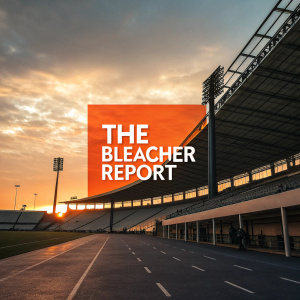 The Bleacher Report logo, a dynamic design featuring an orange-red square symbolizing the brand's identity.