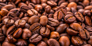 Coffee grains for the cover
