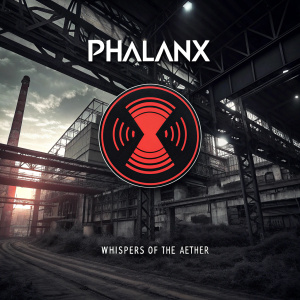 In the heart of an industrial complex, Phalanx's logo blazed like a beacon, a fiery crimson circle intertwined with the patterns of sound waves. Above, the brand name, Phalanx, was boldly scripted. Below, a smaller motif, a tribute to the whispers of the aether, echoed the mysteries of sonic realms. The scene was a vibrant contrast of red and black, a symphony in visual form.
