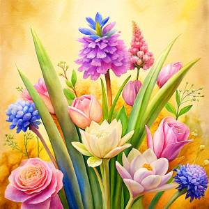  watercolor image ,Pink white leeks, Snowdrops, lobelia, canna,salvia , carnation, Common Crape Myrtle., Ranunculus viburnum, wax flower, dandelion, geranium , watercolor , watercolor , artichoke ,aster,pansy,poppy ,lavender,anemone ,oleander , succulent,pansy,lilacsucculent,pansy,lilac, dark red   background  ,aster,pansy,poppy ,lavender,anemone ,oleander , succulent,pansy,lilac