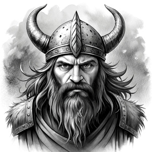 viking ragnar perfect realistic art, high-definition, high-definition grey and black, white background 