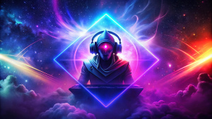 a YouTube channel banner dedicated to electronic music