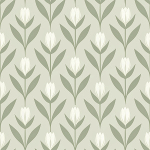 pale simple scify tulp, seamless pattern