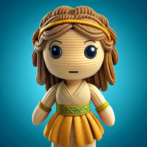 ancient greek goddess, aphroditei, amigurumi, crochet, doll
