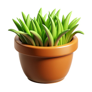 potted grass png