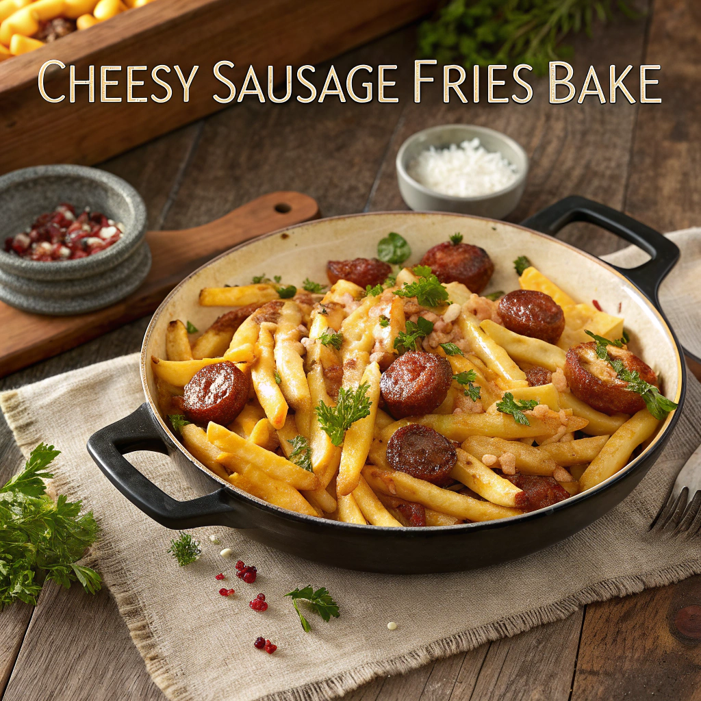 Cheesy Sausage Fries Bake