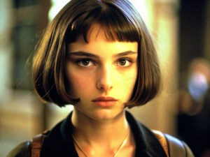 actress Natalie Portman in the film Leon the professional