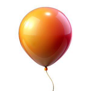 Please make me a 3D ballon illustration with an elegant and modern design