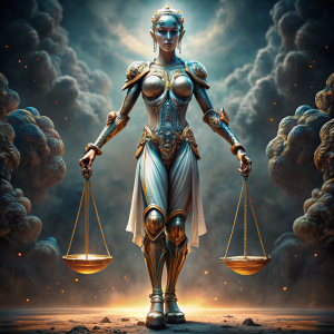diosa temis cyborg cuerpo completo