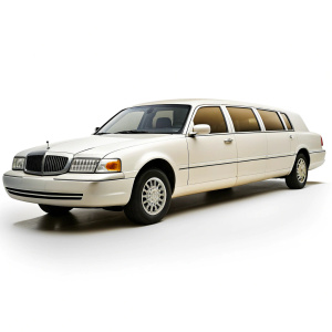 limousine in a white background