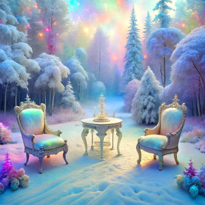   
 intense  frozen snowy forest Glam  masterpiece  dreamland  light soft pastel  PRISM Effect antique furnitures snows  flowers   ultra intense crystal effect ultra glitter Photoshop Photo Manipulations  Holographic liquid Patent Spandex Vinyl   Dreamscape     very much glitter sparkly fantasized glam Sprinkle Shimmering Bioluminescent fairytale masterpiece  Magical   Shimmering   Ultra iridescence UV Glow Rainbow