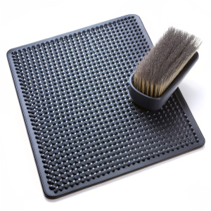 Hair resistant styling mat on white background - Recraft